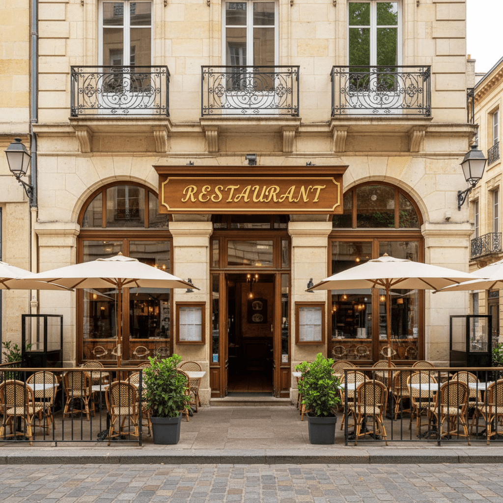 Restaurant 240m² à Bordeaux : terrasse - licence IV