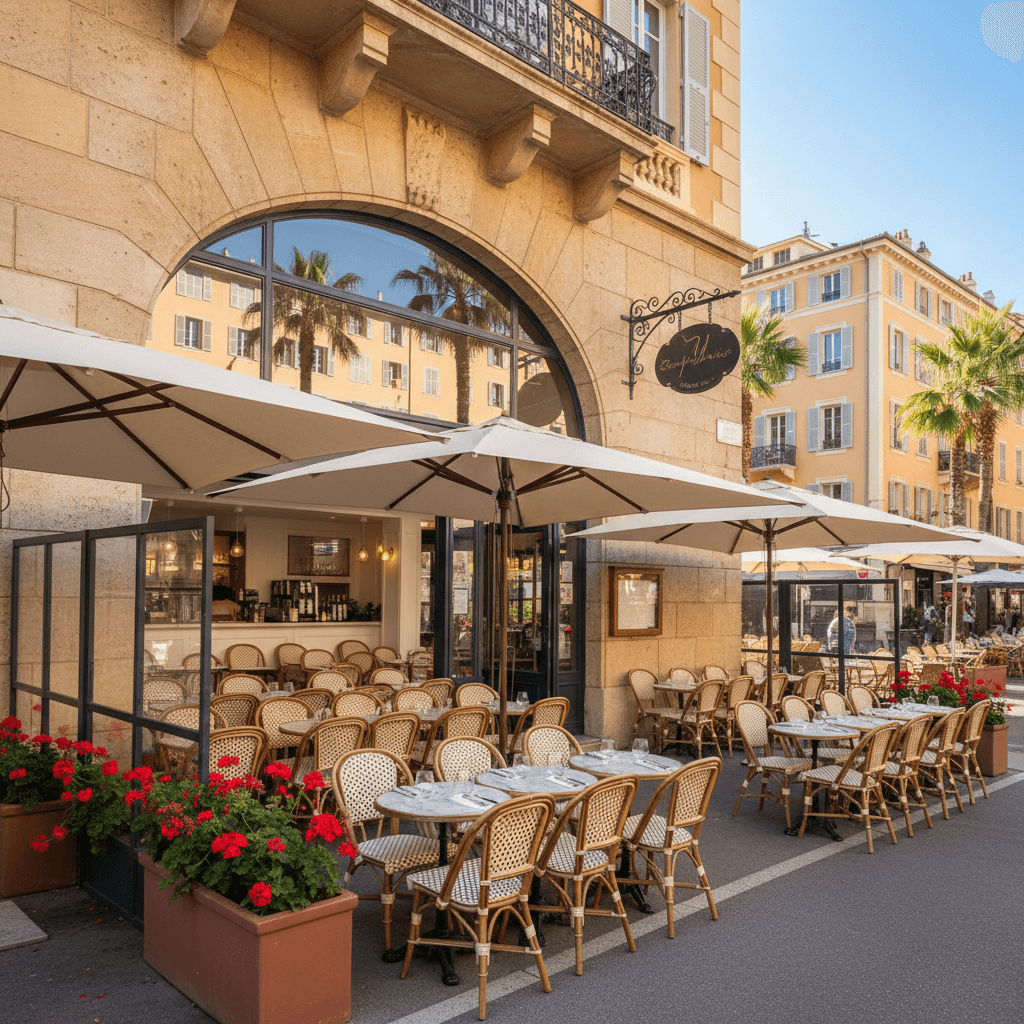 Restaurant 104m² à Nice : terrasse - licence IV