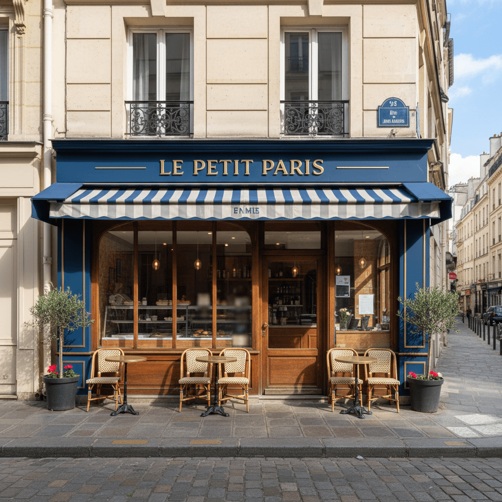 Snack 40m² à Paris : terrasse