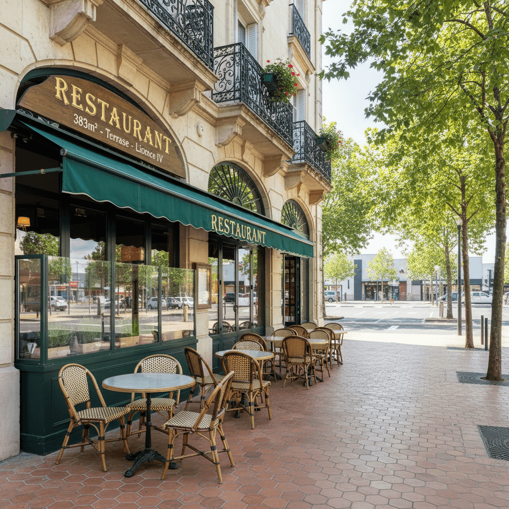 Restaurant 383m² à Sainte-Eulalie : terrasse - licence IV - Image 1