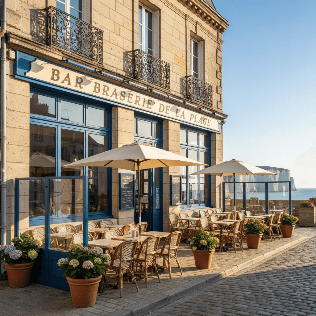 Bar-brasserie 500m² à Étretat : terrasse - licence IV - Image 1