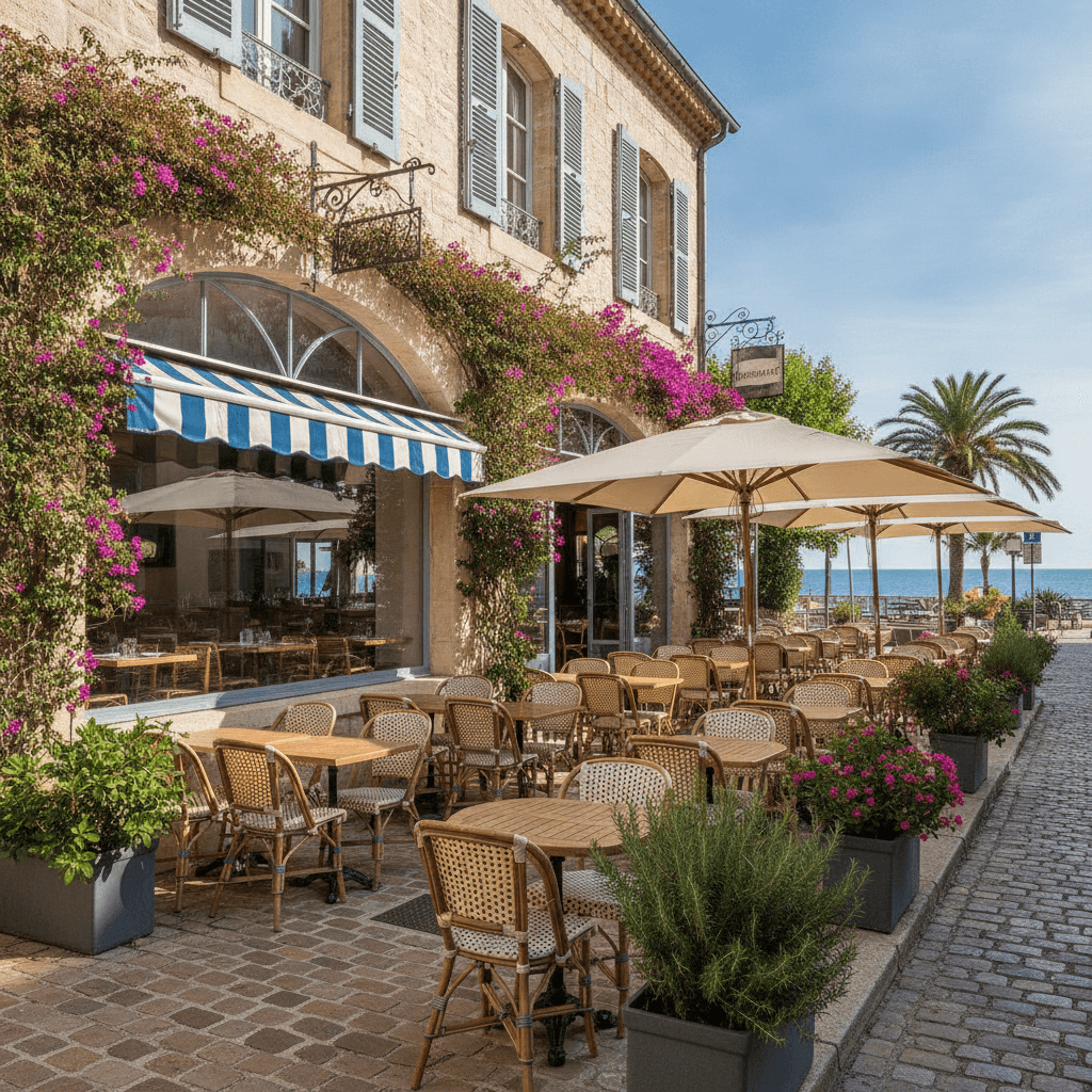 Restaurant à Fréjus : terrasse - extraction - Image 1