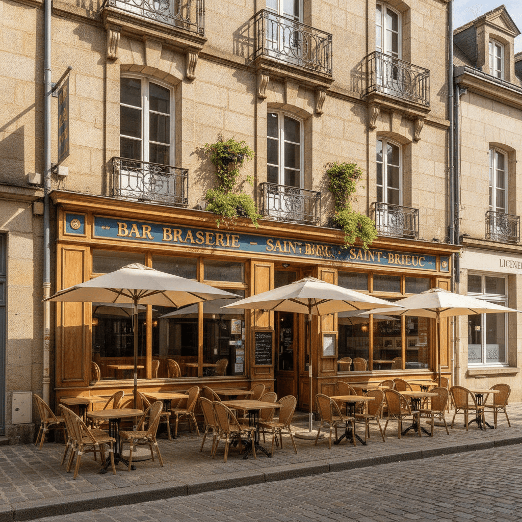 Bar-brasserie à Saint-Brieuc : terrasse - licence IV - Image 1