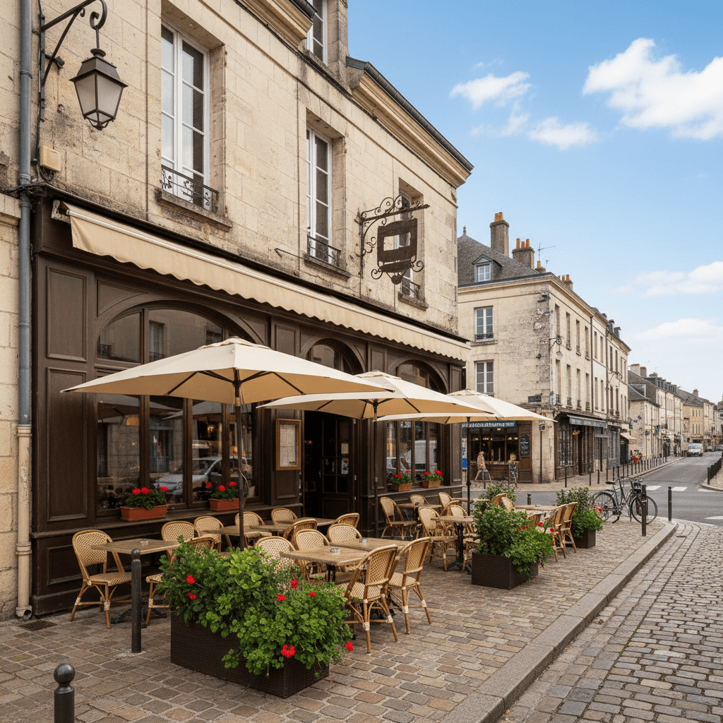 Restaurant 160m² à Bellac : terrasse - licence IV - Image 1