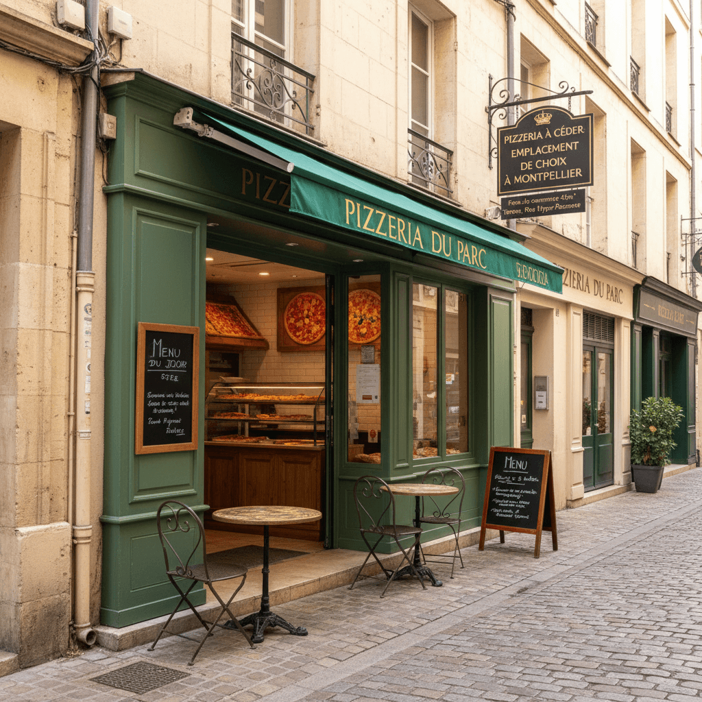 Fast-food 45m² à Montpellier : terrasse - Image 1