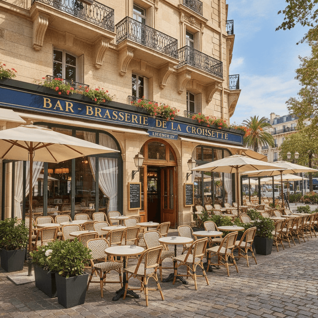 Bar-brasserie 90m² à Cannes : terrasse - licence IV