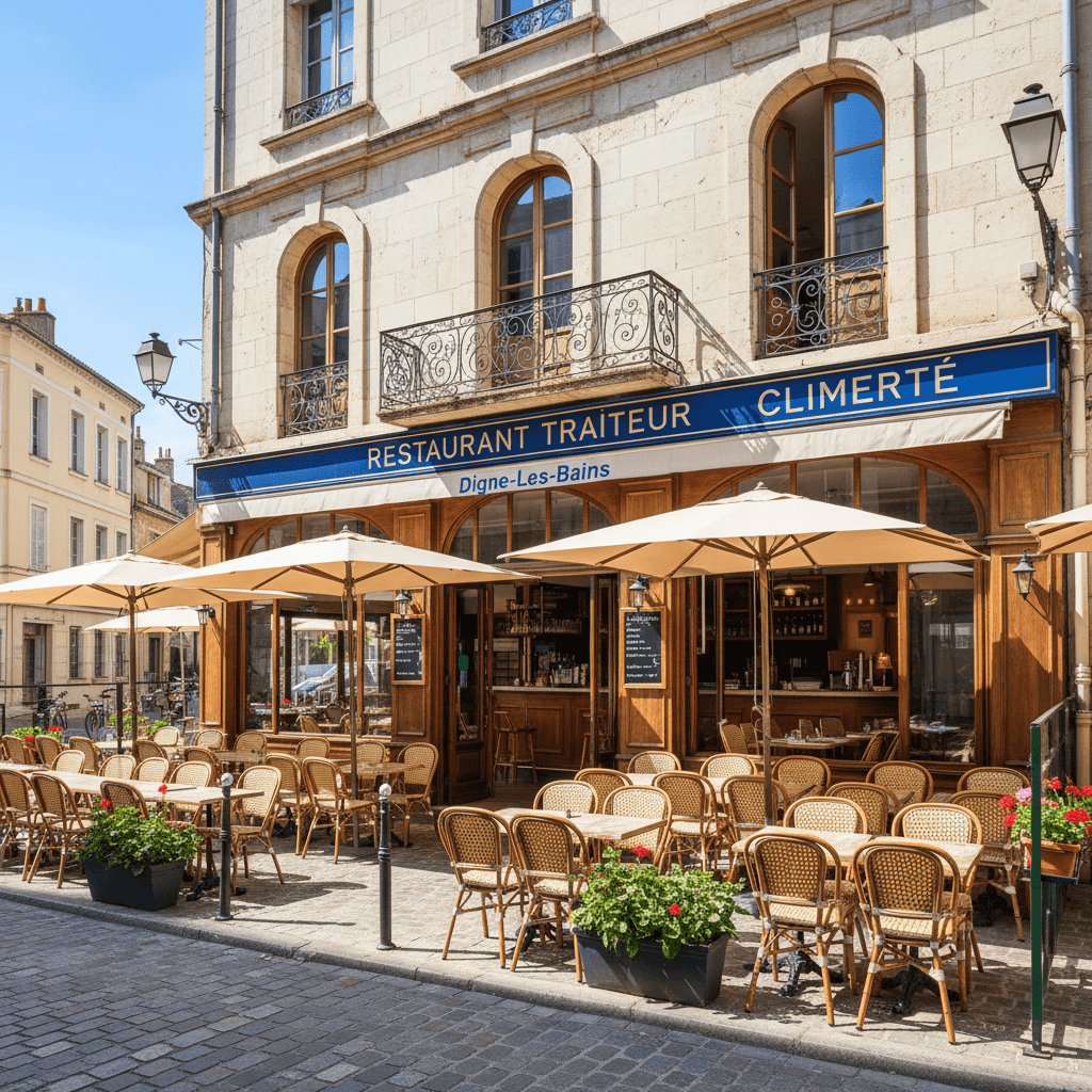 Restaurant 120m² à Digne-Les-Bains : terrasse - licence IV - Image 1