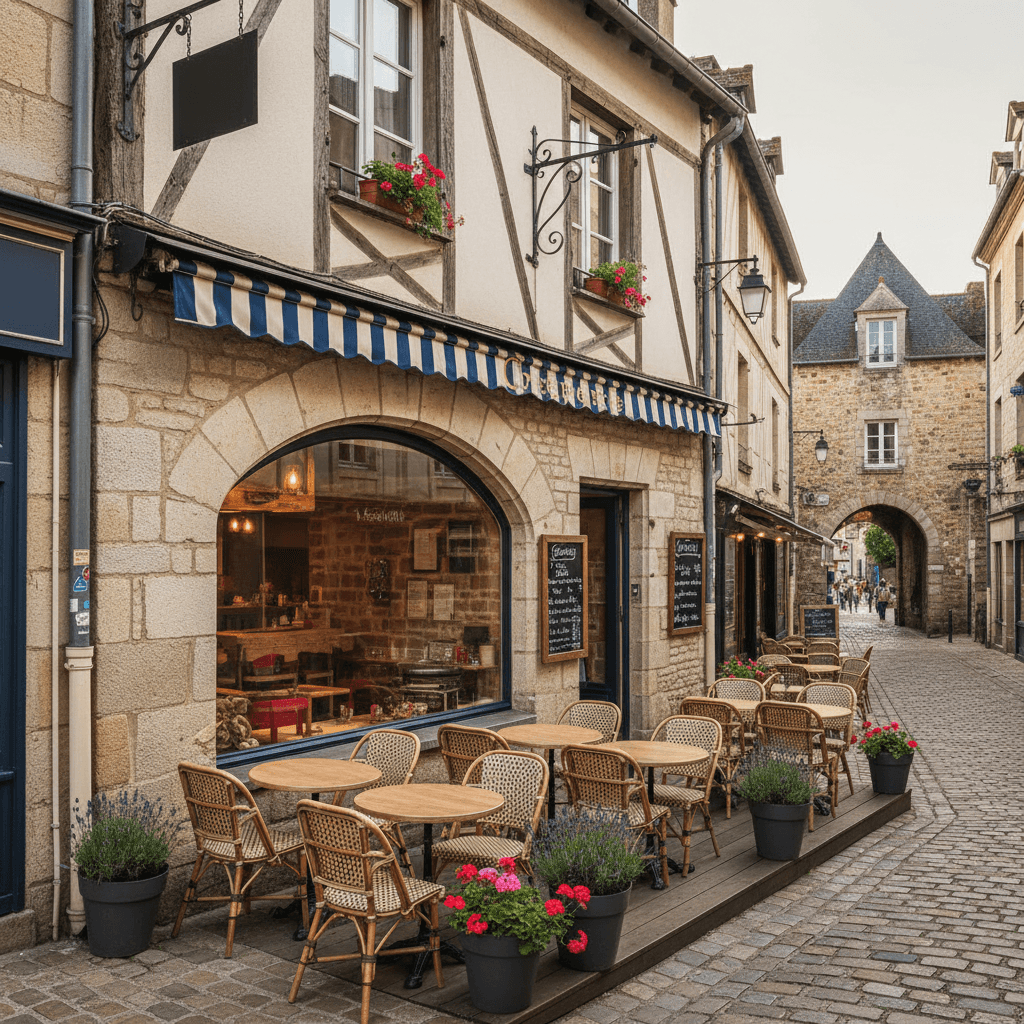 Restaurant 120m² à Guérande : terrasse - extraction - Image 1