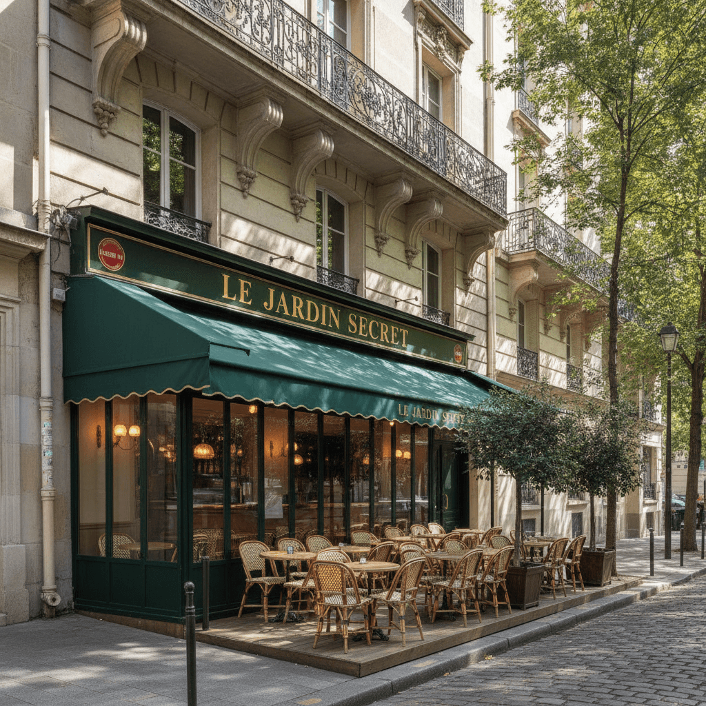 Restaurant 24 couverts à Paris : terrasse - licence IV