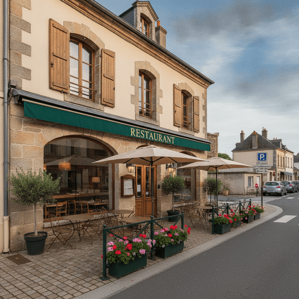 Restaurant 260m² à Noyal-Sur-Vilaine : terrasse - extraction - Image 1