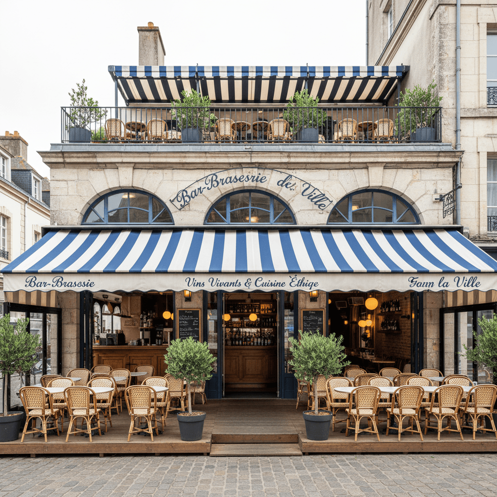 Bar-brasserie 200m² à Quimper : terrasse - climatisation - Image 1