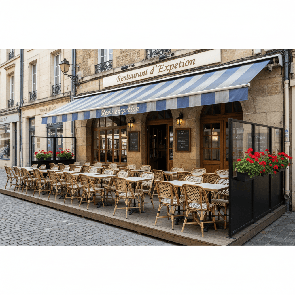 Restaurant 120m² à Amiens : terrasse - extraction - Image 1