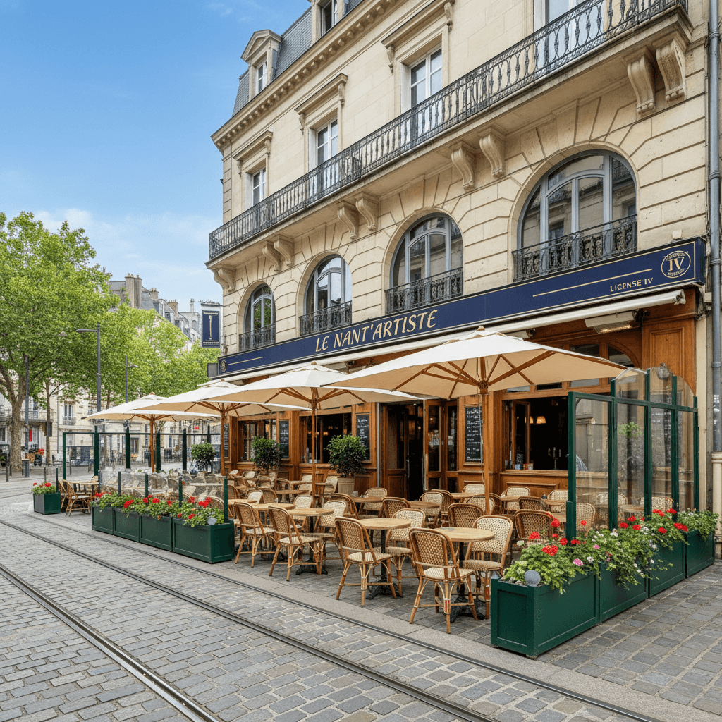 Restaurant 500m² à Nantes : terrasse - licence IV