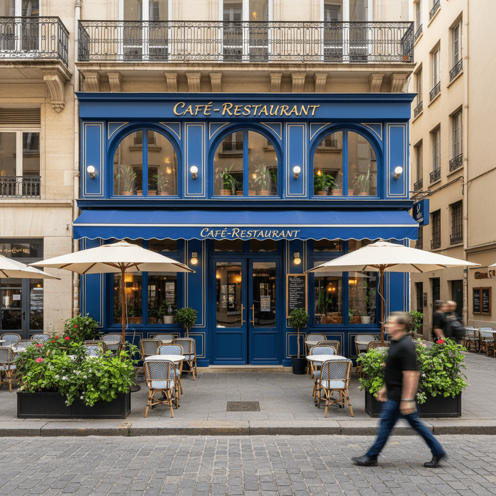 Restaurant 110m² à Lyon : terrasse - Image 1