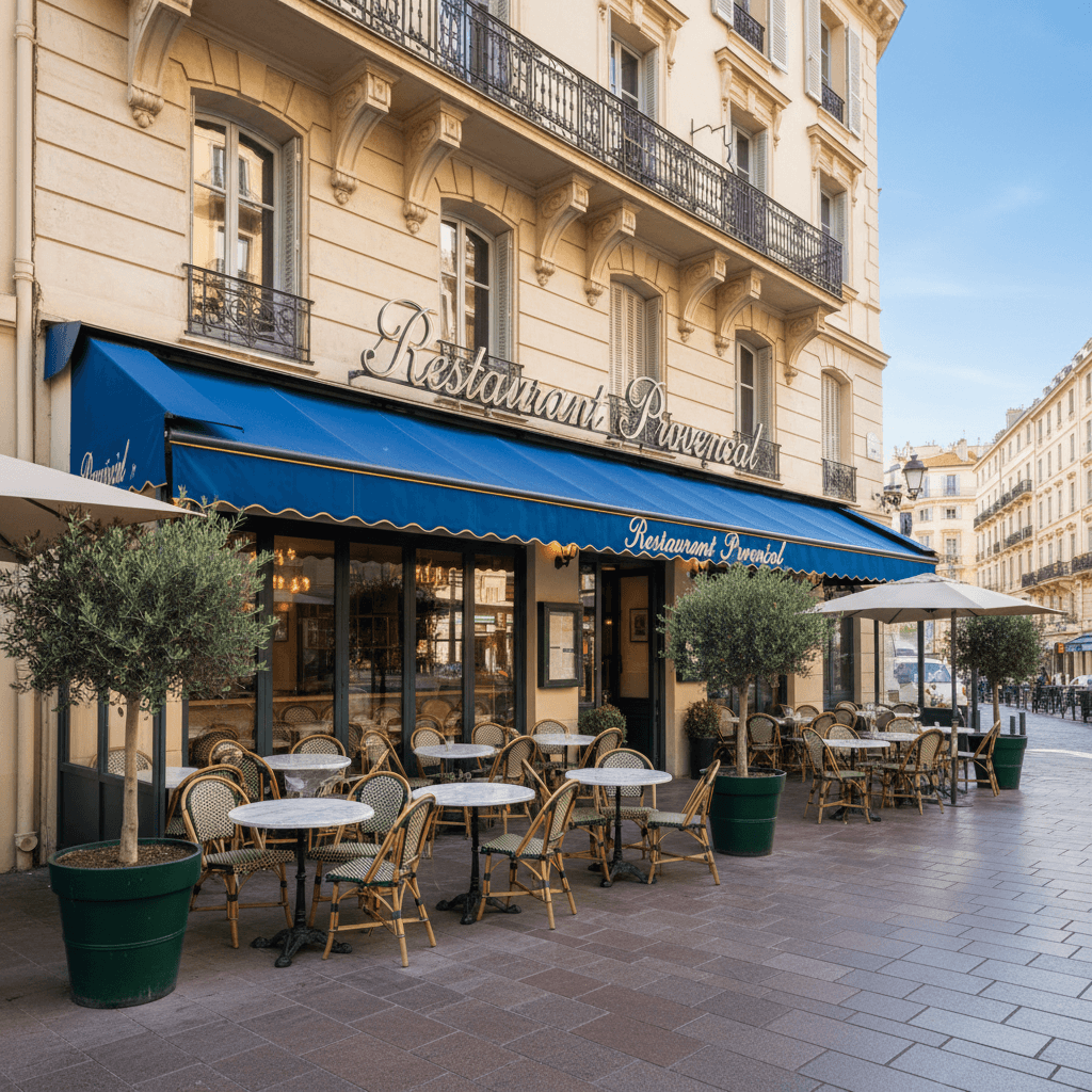 Restaurant 600m² à Nice : extraction