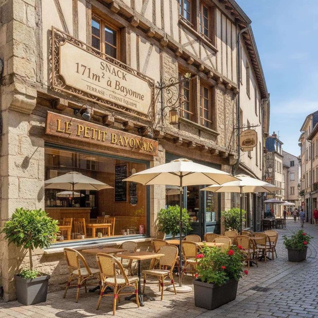 Snack 171m² à Bayonne : terrasse - cuisine équipée - Image 1