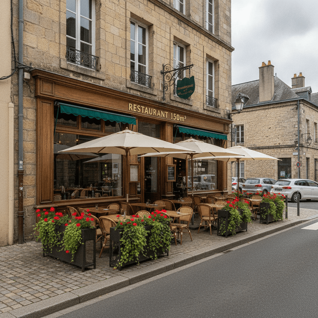 Restaurant 150m² à Bar-Le-Duc : terrasse - extraction - Image 1