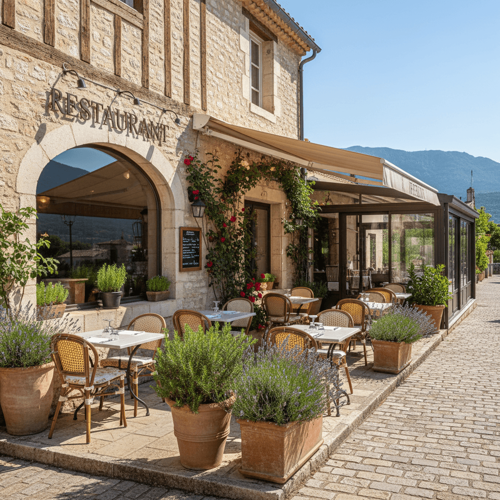Restaurant 150m² à Malaucène : terrasse - licence IV - Image 1