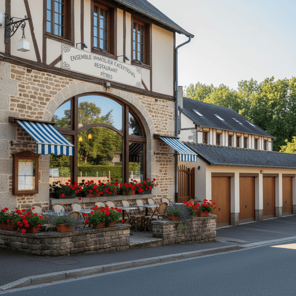 Restaurant 1000m² à Pîtres : terrasse - licence IV - Image 1