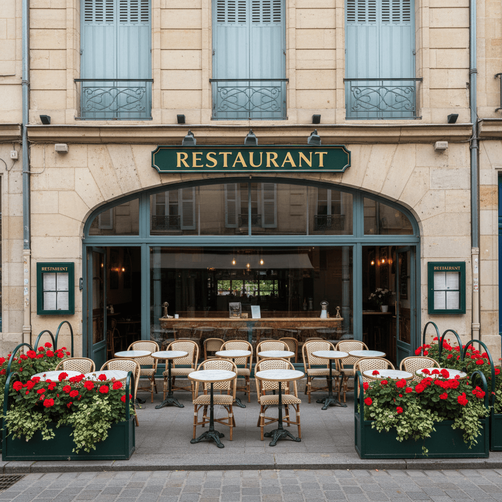 Restaurant à Nancy : terrasse - extraction - Image 1