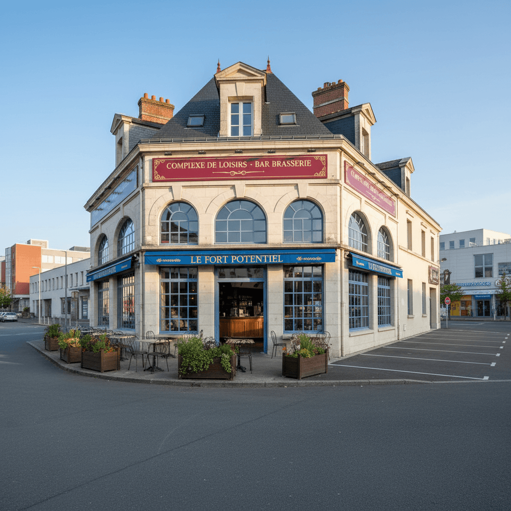 Bar-brasserie 1500m² à La Roche-Sur-Yon : licence IV - parking - Image 1