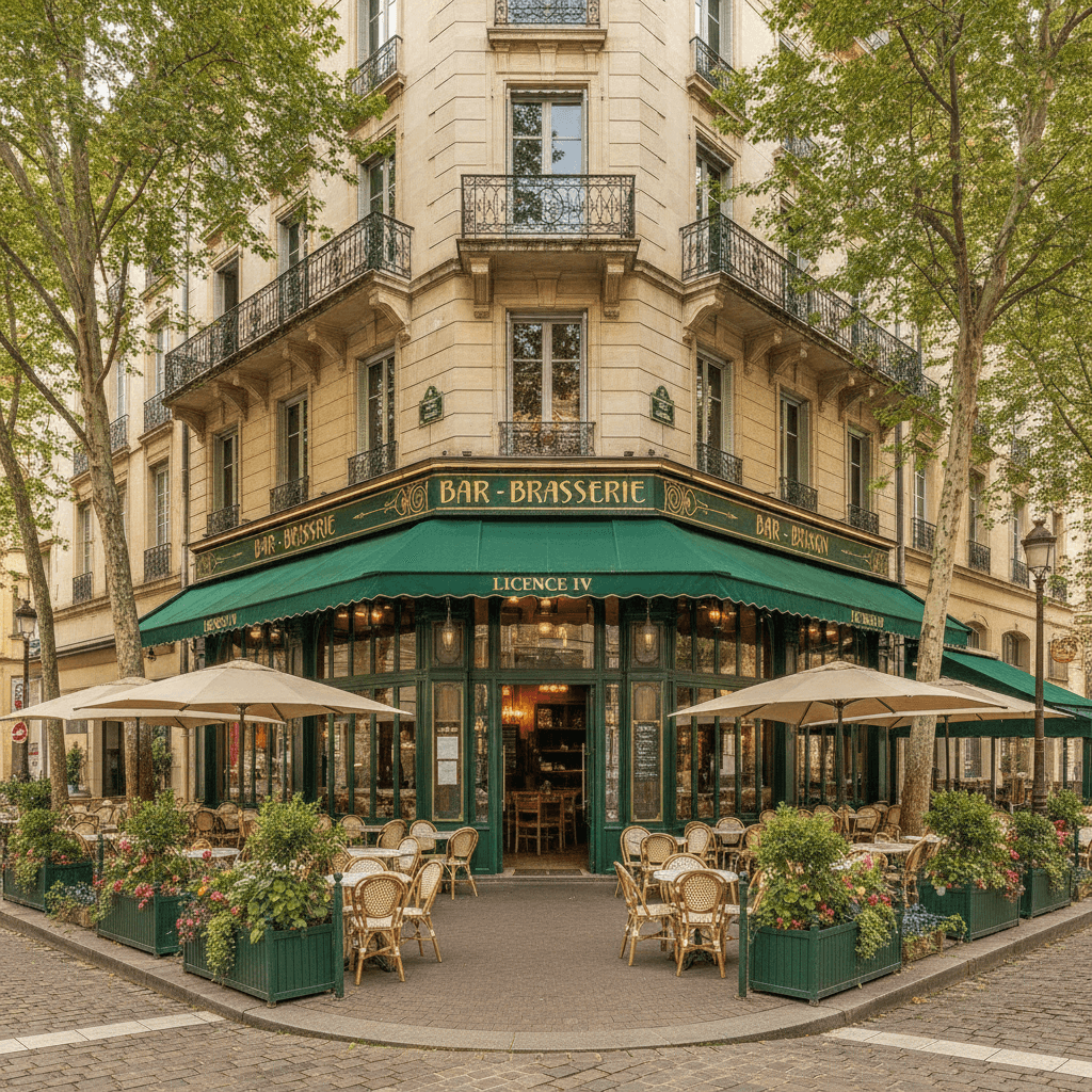 Bar-brasserie 126m² à Lyon : terrasse - licence IV