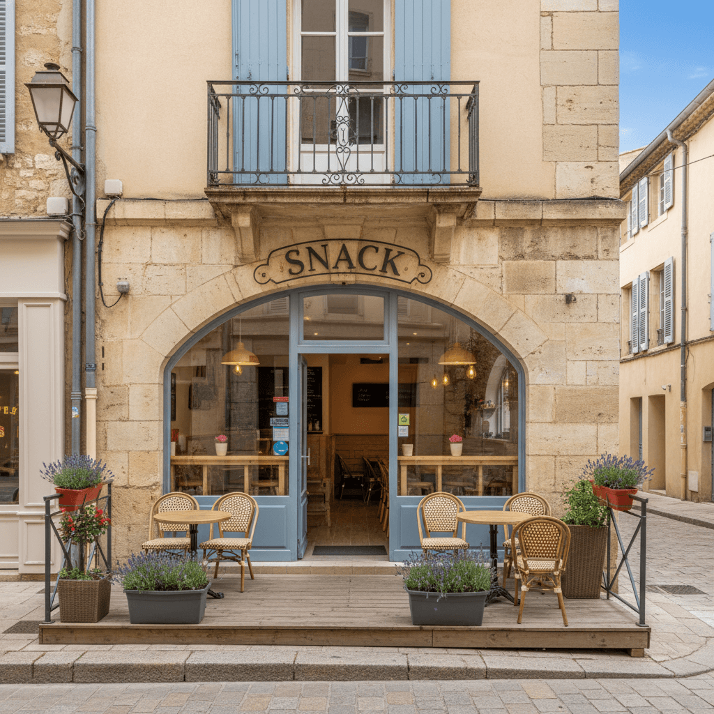 Snack 87m² à Aix-En-Provence : terrasse - cuisine équipée