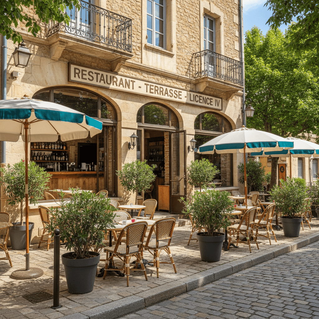 Restaurant : terrasse - licence IV - Image 1
