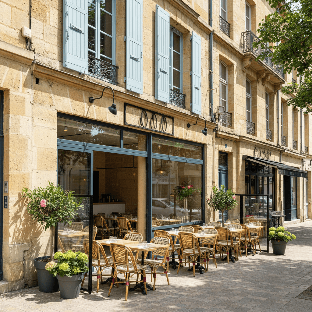 Restaurant 55m² à Bordeaux : terrasse