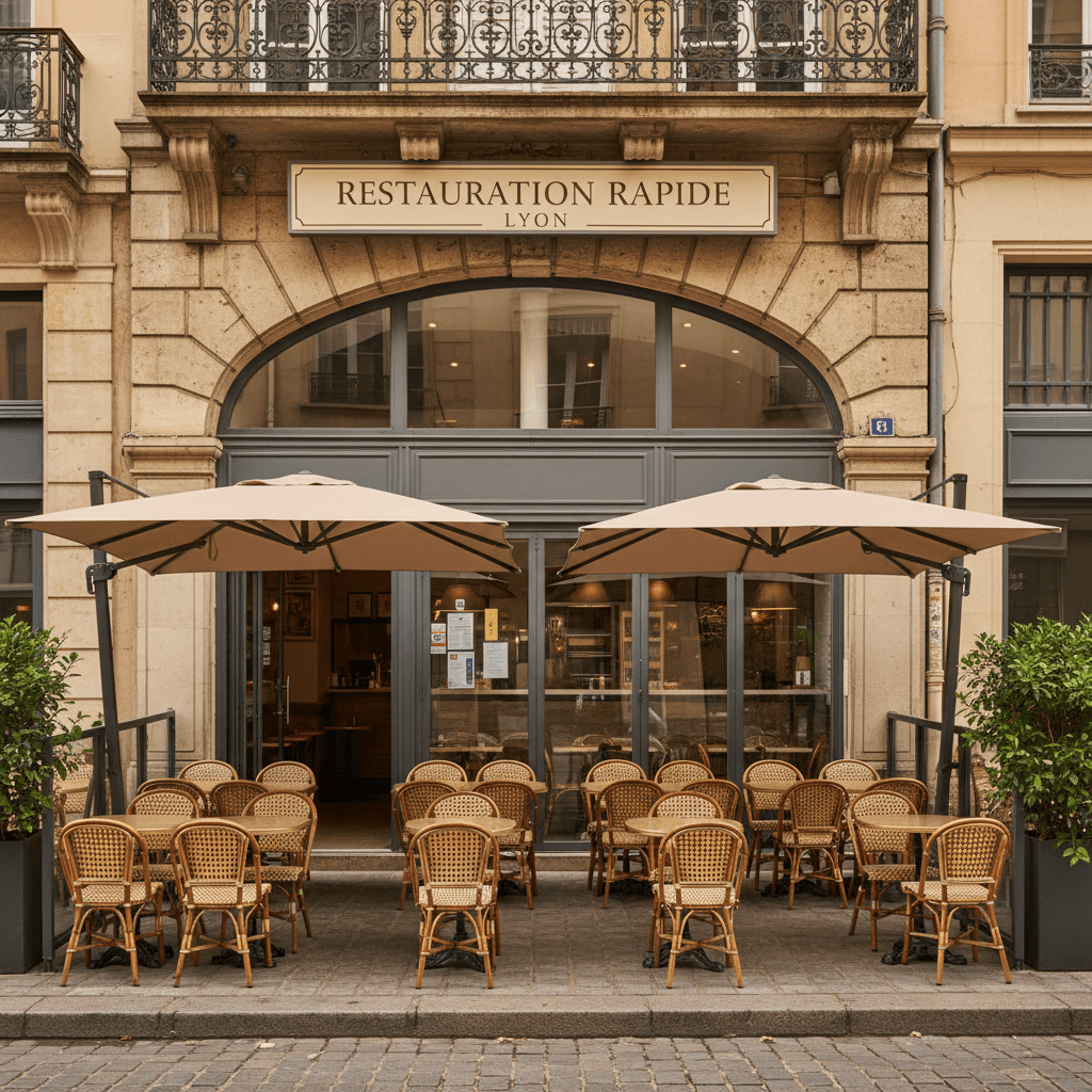 Fast-food 120m² à Lyon : terrasse - licence IV - Image 1