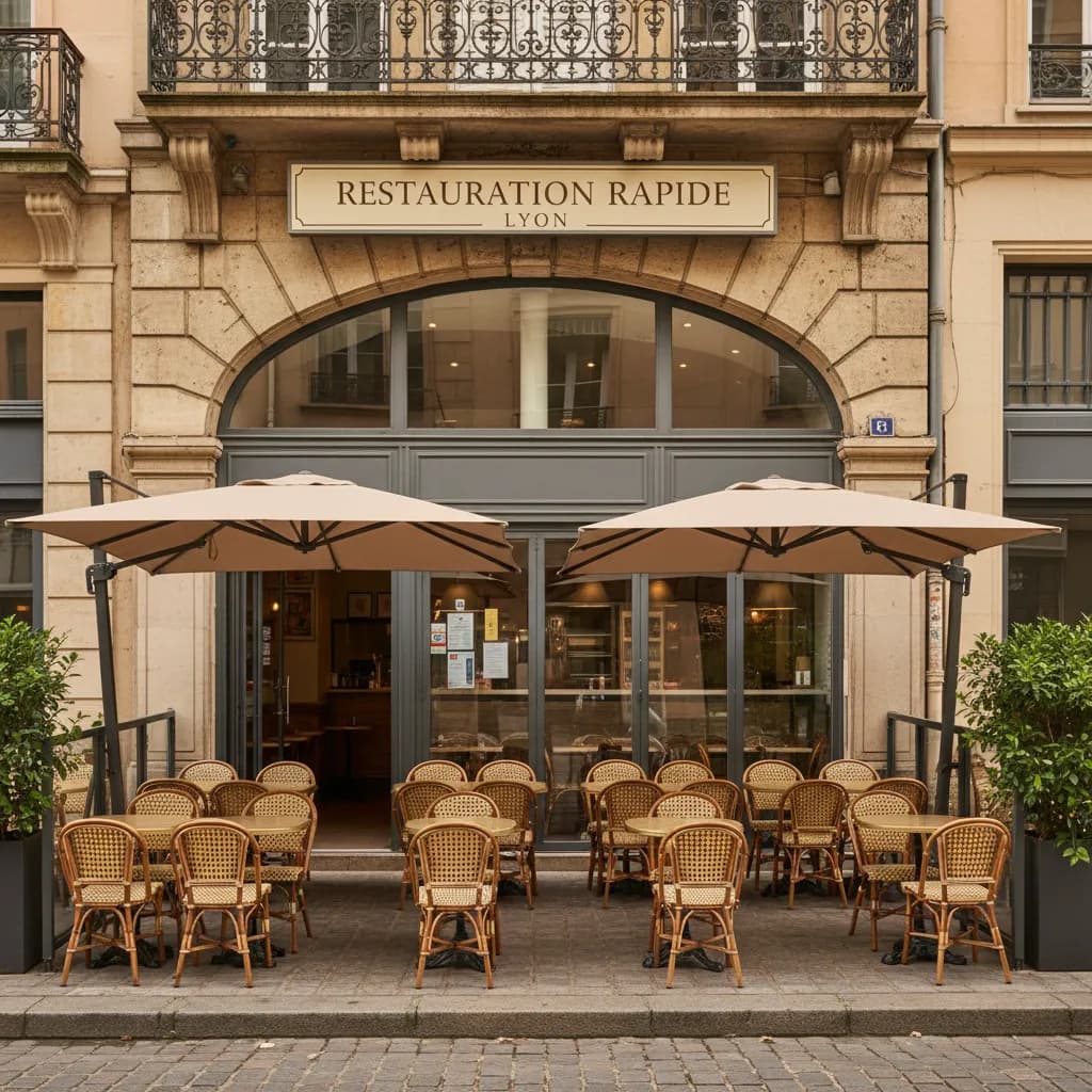 Fast-food 120m² à Lyon : terrasse - licence IV - Image 1