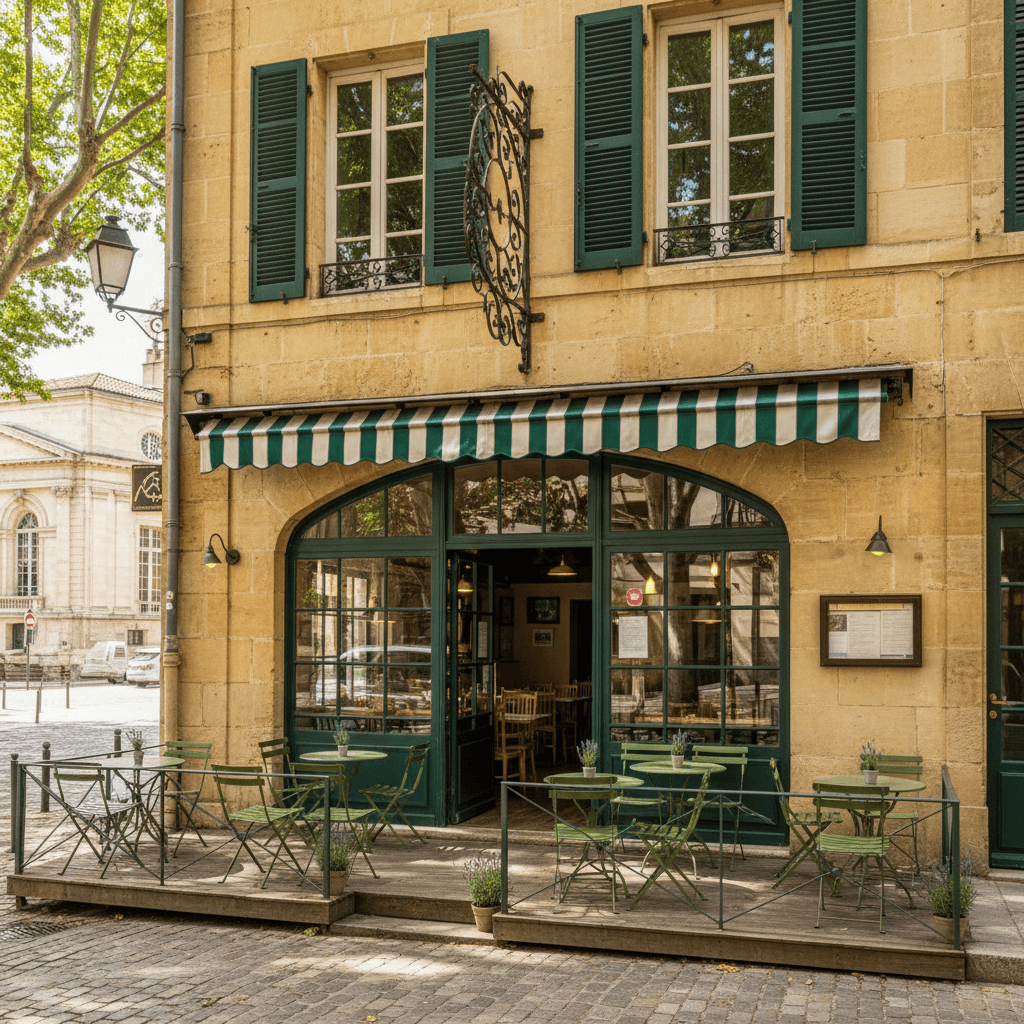Restaurant 72m² à Aix-En-Provence : terrasse - licence IV