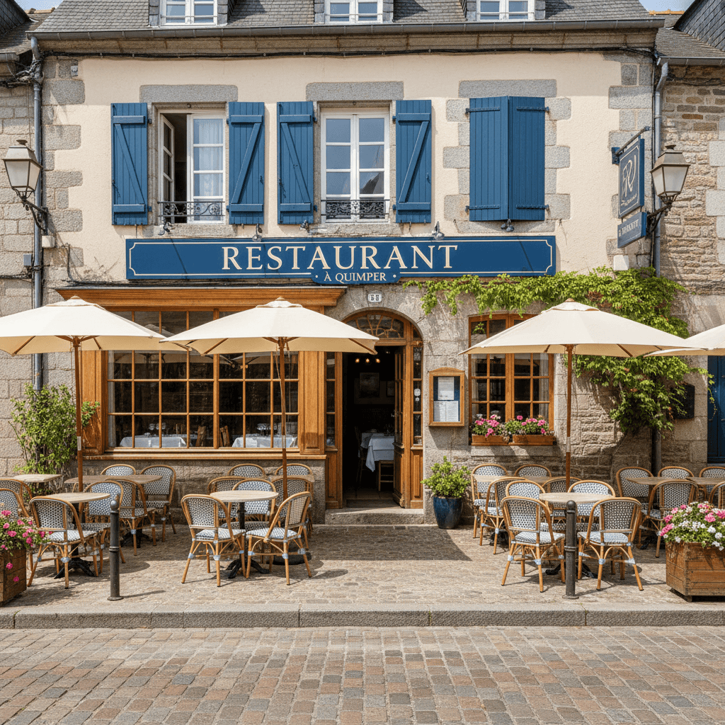 Restaurant 411m² à Quimper : terrasse - licence IV - Image 1
