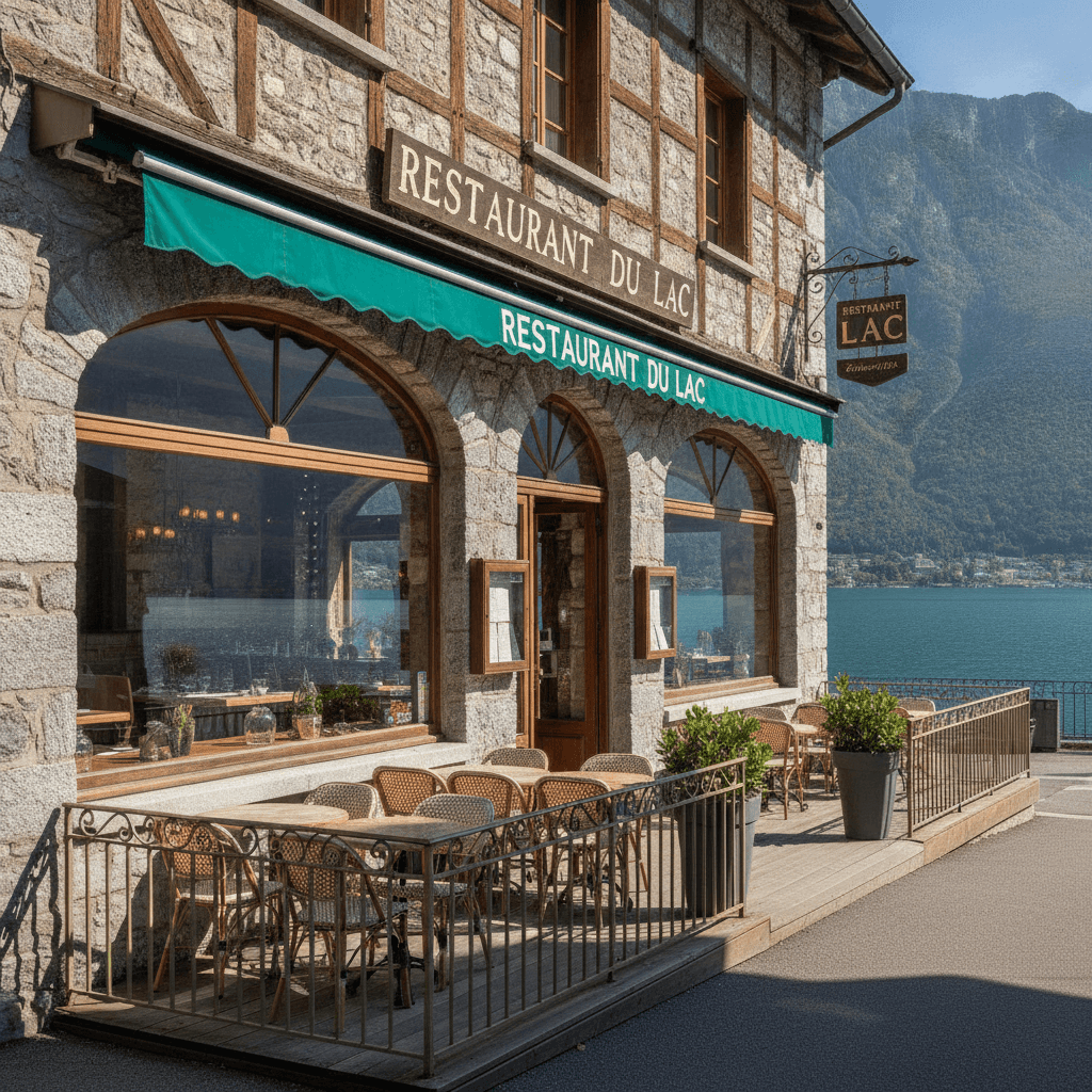 Restaurant 300m² à Sevrier : terrasse - licence IV