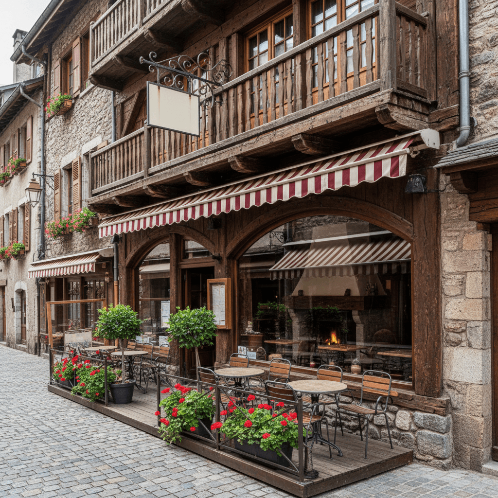 Restaurant 200m² à Annecy : terrasse - licence IV - Image 1