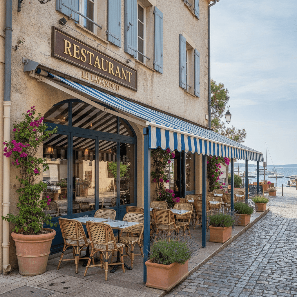 Restaurant 80m² à Le Lavandou : terrasse - licence IV - Image 1