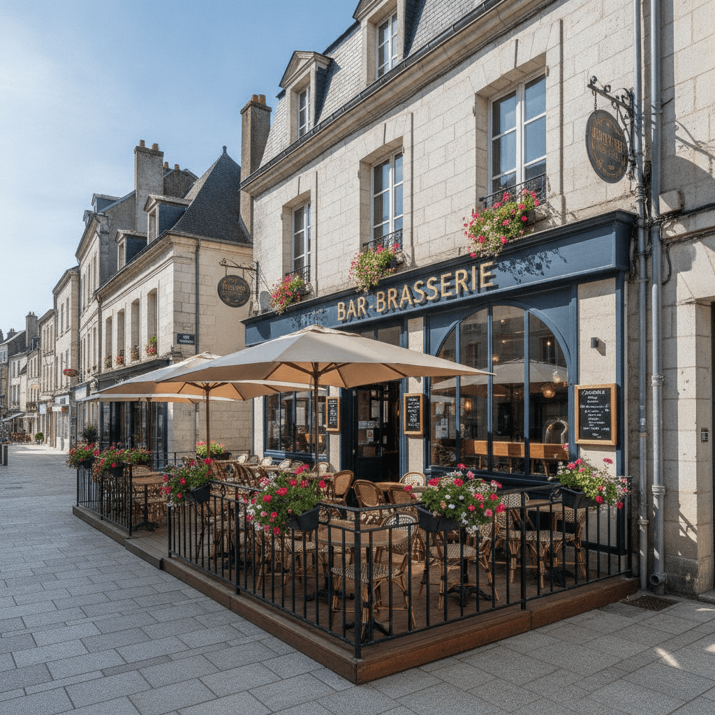 Bar-brasserie 115m² à Tours : terrasse - licence IV - Image 1