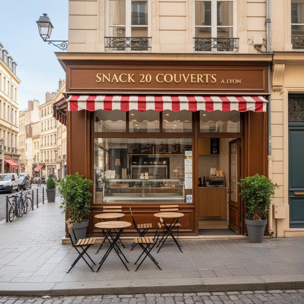 Snack 20 couverts à Lyon : terrasse - Image 1