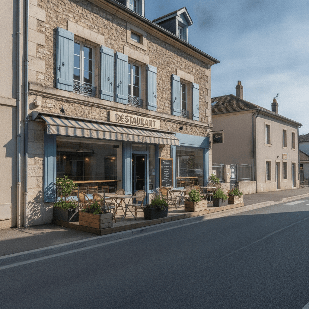 Restaurant 147m² à Saint-Genis-Laval : terrasse - licence IV - Image 1