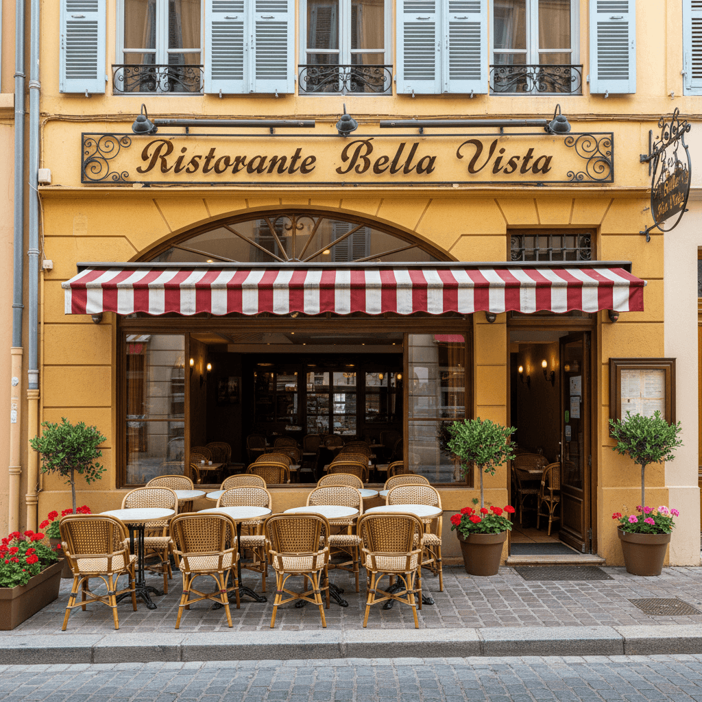 Restaurant 25m² à Nice : terrasse - extraction