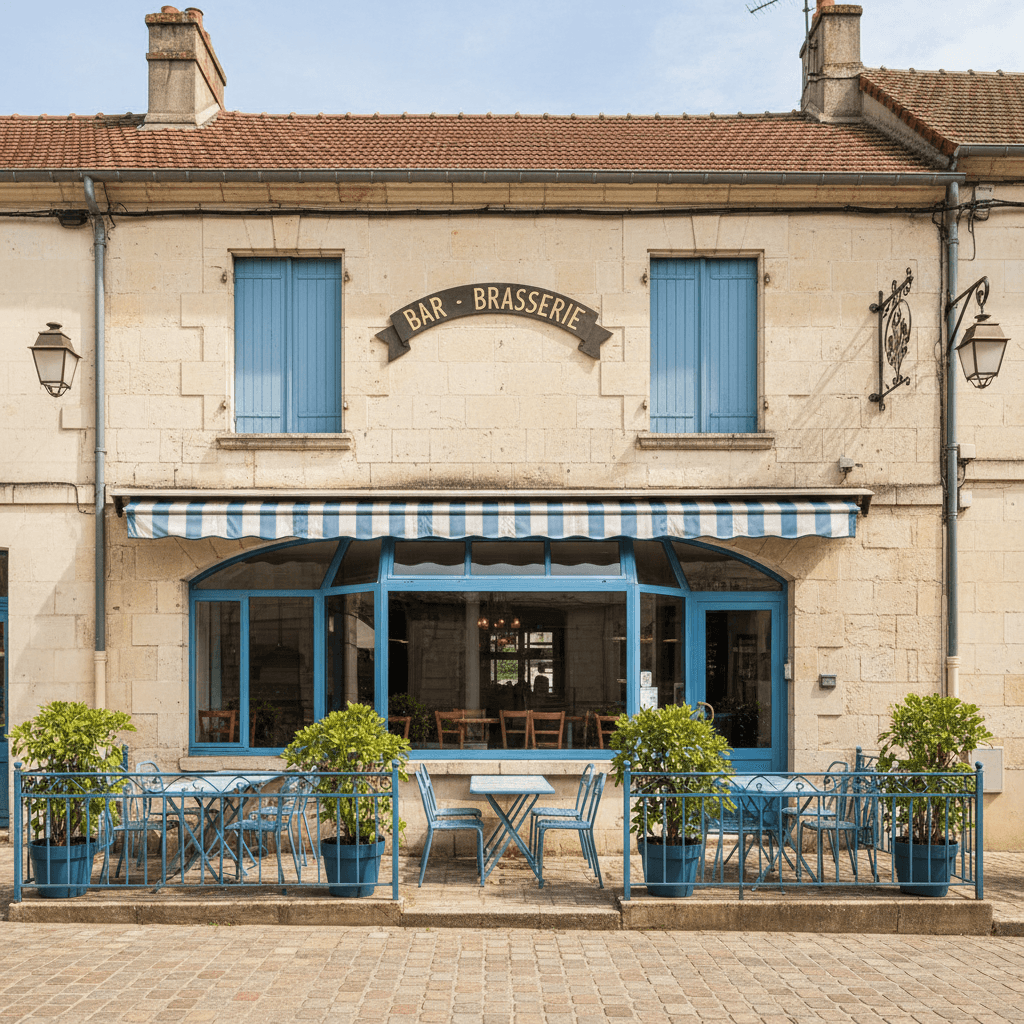 Bar-brasserie 160m² à Duras : terrasse - licence IV - Image 1