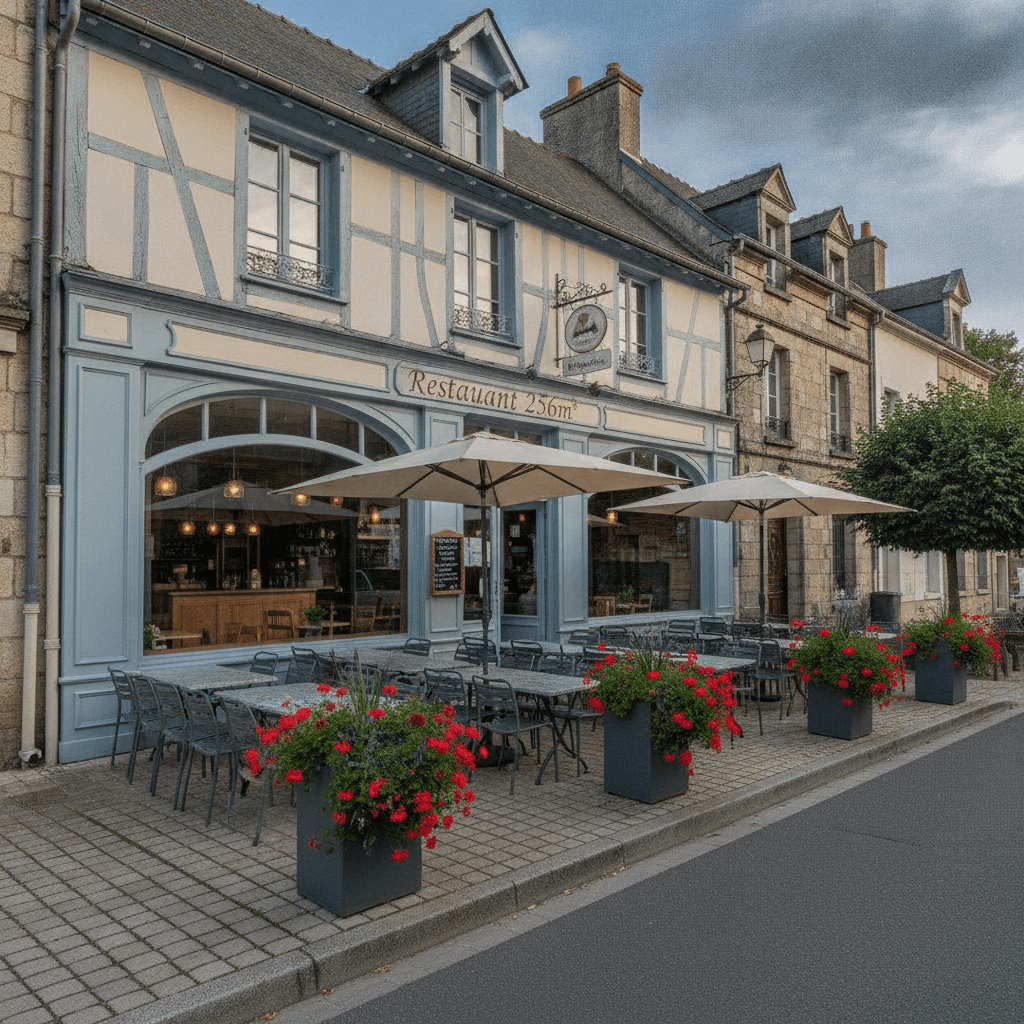 Restaurant 256m² à Tinchebray-Bocage : terrasse - licence IV - Image 1