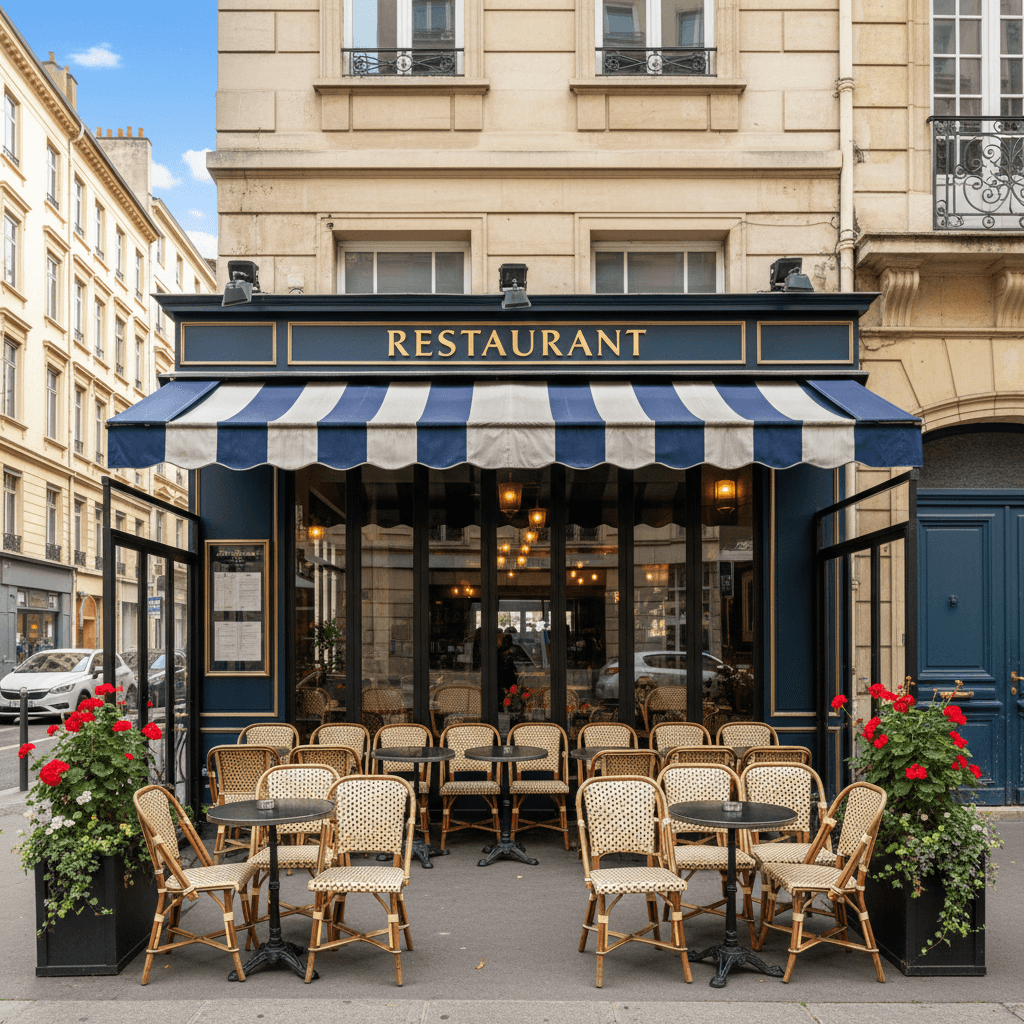 Restaurant 70m² à Lyon : terrasse - licence IV