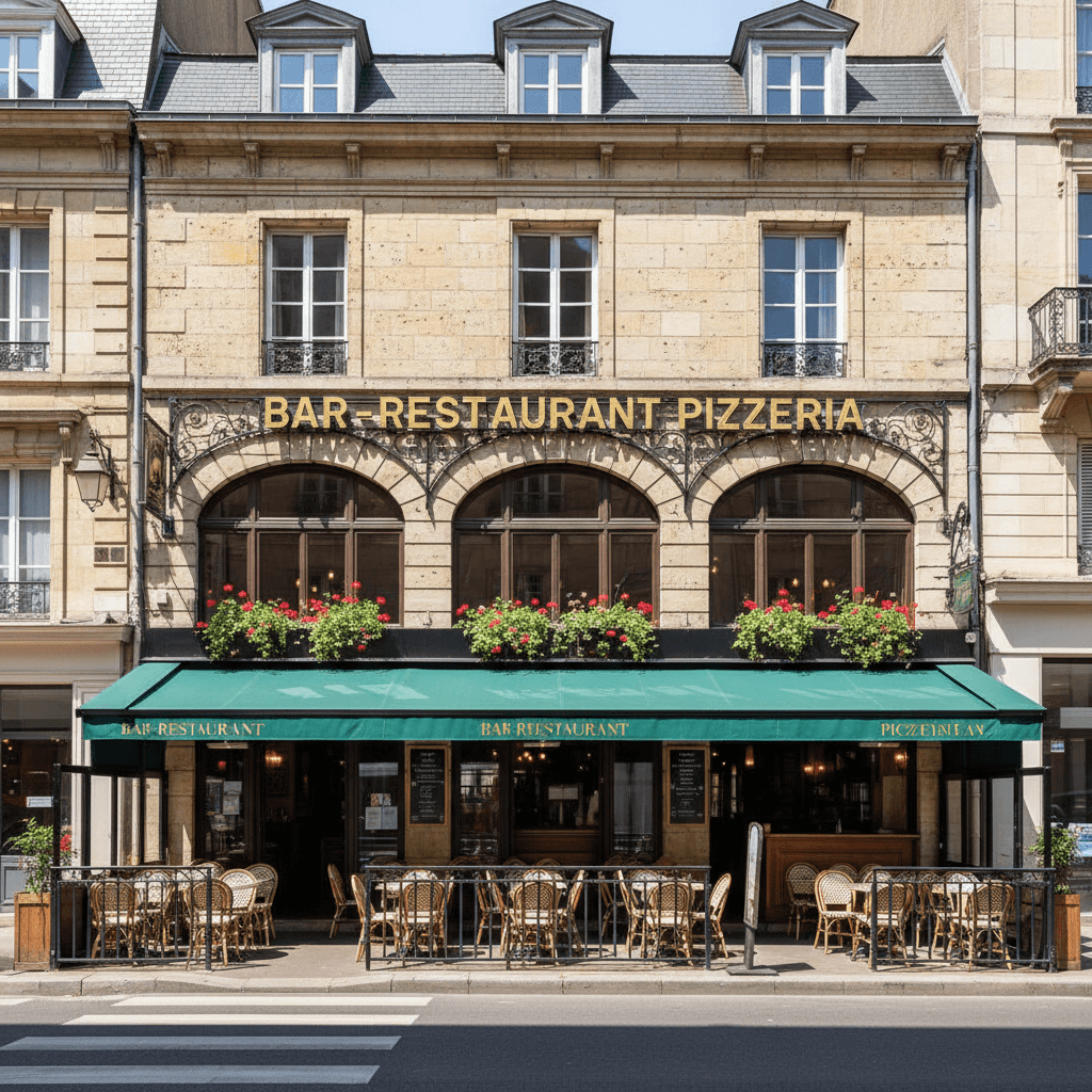 Bar-brasserie 300m² à Dijon : terrasse - licence IV