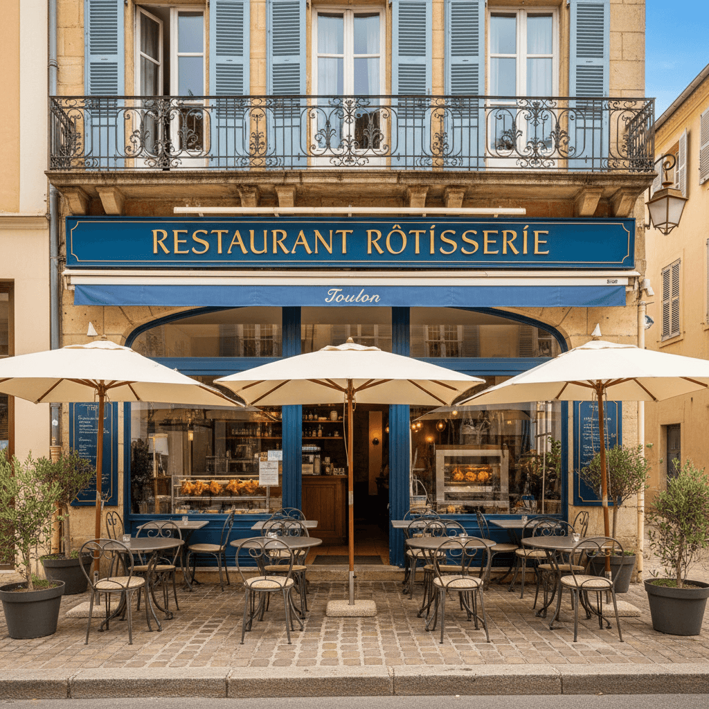 Restaurant 60m² à Toulon : terrasse - extraction - Image 1