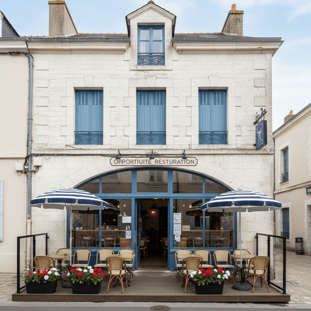 Restaurant 200m² à La Rochelle : terrasse - licence IV - Image 1