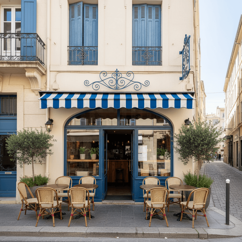 Restaurant à Marseille : terrasse - licence IV