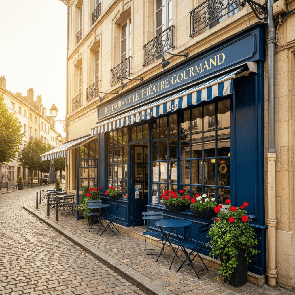 Restaurant à Dijon : terrasse - extraction