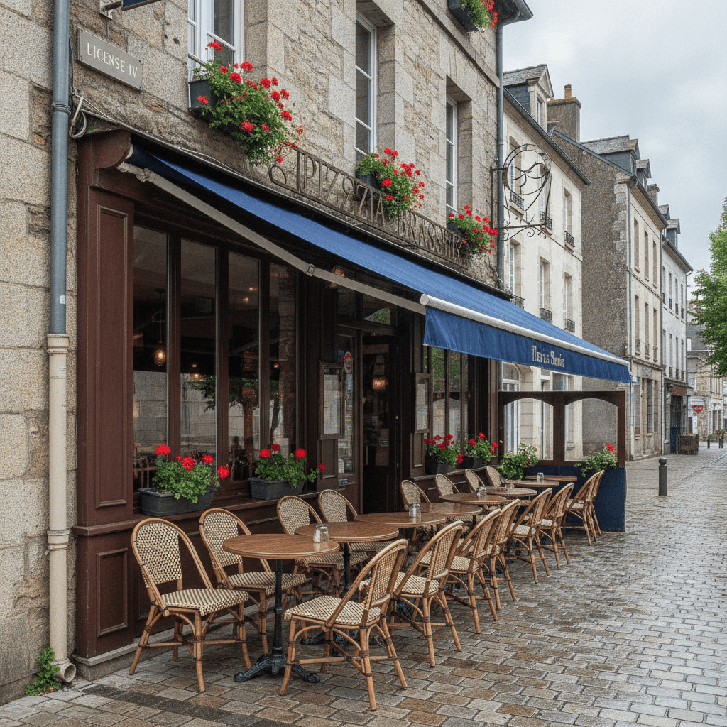 Restaurant à Saint-Brieuc : terrasse - licence IV - Image 1
