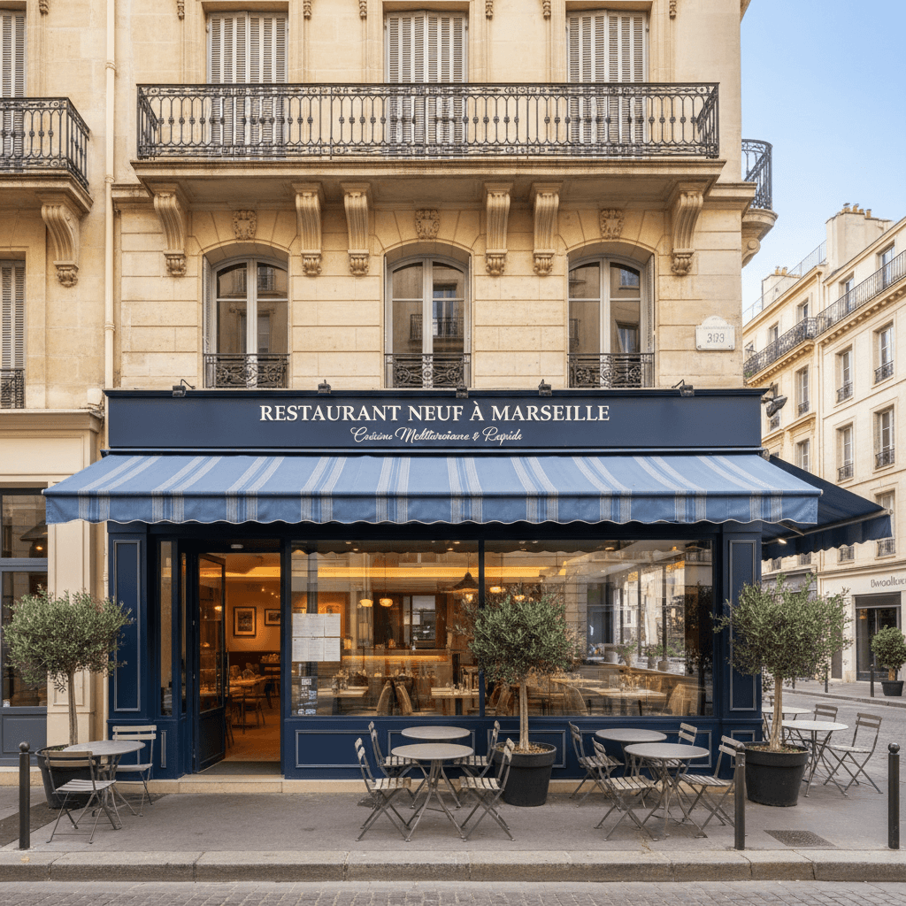 Restaurant 91m² à Marseille : terrasse - licence IV - Image 1